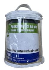 Ograja zaščitni trak 19cmx35m PVC + poliester SE + sponka 20pcs