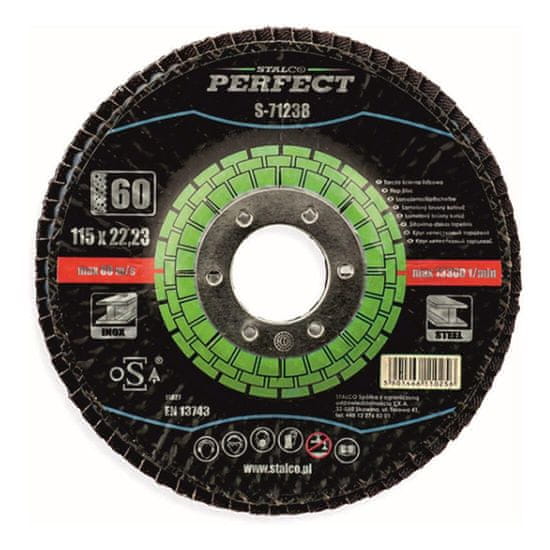 STALCO rezilo 125x22,23mm zrno 80 cirkonija STALCO
