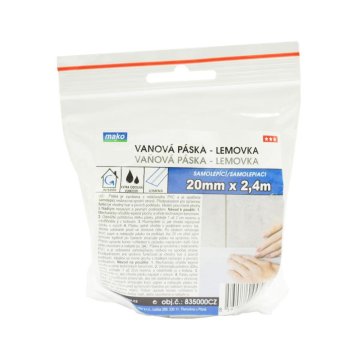 Mako Trak za kopel 22mm/2,4m BELI