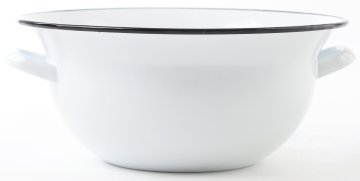Beryl Rezalnik z ročaji 38cm 10l emajliran BELI