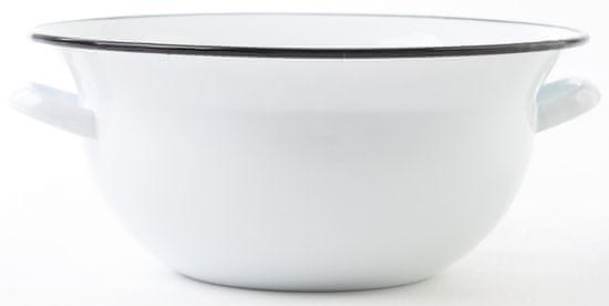 M.A.T Group Rezalnik z ročaji 32cm 6l emajliran BELI