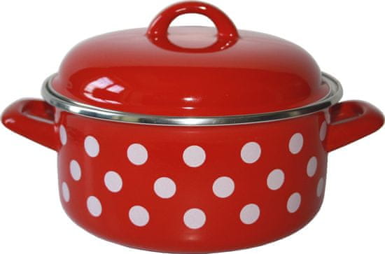 Metalac Rendlet + pokrov premer 14cm 1l PUNTIK CRV