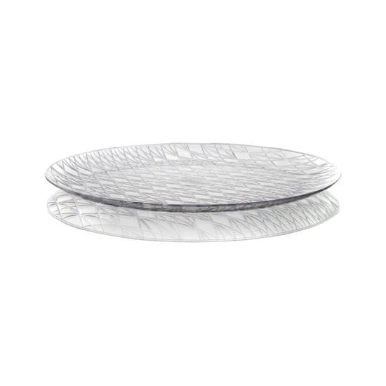 STREFA Pladenj ACCASA premer 35 cm imitacija stekla plastika