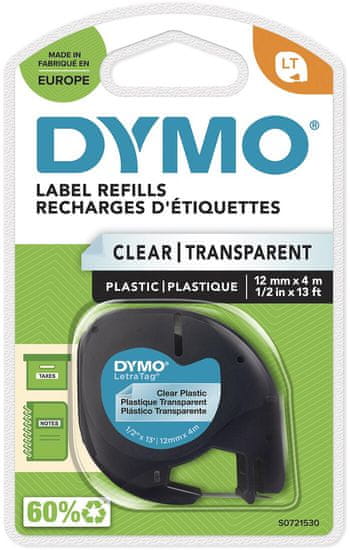 Dymo Trak LETRATAG 12mmx4m TRA plastika