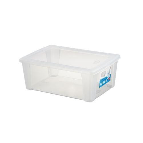Stefanplast Plastična škatla za shranjevanje s prozornim pokrovom SCATOLA 10L, 36,5x25,5x14cm