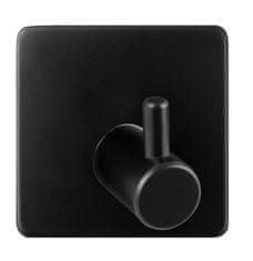 Sepio Obešalnik 4,5x4,5x2,03cm samolepilni kovinski.BLACK