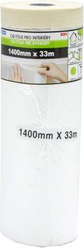 Makocolor Notranji maskirni trak 140cmx33m samolepilni s pokrivno folijo