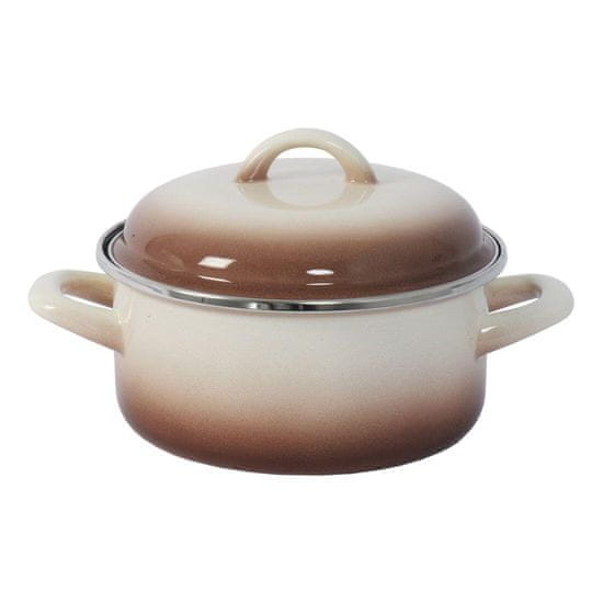 Metalac Pekač + pokrov premera 18 cm 2l CAPUCCINO