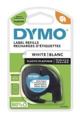 Dymo Trak LETRATAG 12mmx4m BELA plastika