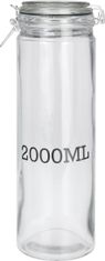 Edm Hermetični kozarec 2000 ml stekla. z zaskočnim zapiranjem, natisnjen