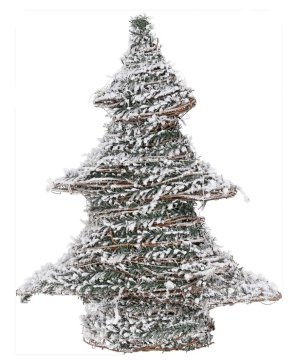STREFA Božična dekoracija Drevo s snegom40cm, 30LED s časovnikom