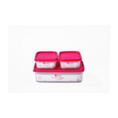 STREFA Zabojnik MODULAR pravokotni komplet 3delni (2x0,4+1,75ll) plastika