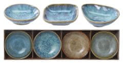 Porcelanska skleda mešanih barv/3 oblike (4 kosi)