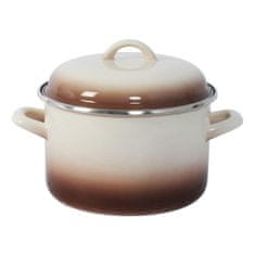Metalac Lonci + pokrovi premer 22cm 5l CAPUCCINO