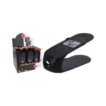 STREFA Organizator za čevlje iz črne plastike (10,5x26,3x15 cm)