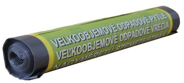 Vreče za smeti 170l (5 kosov) 100x125cm BLACK 50µ THICK