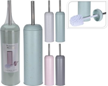 M.A.T Group Toaletni set okrogel kovinski/plastenski, premer 9,8 cm