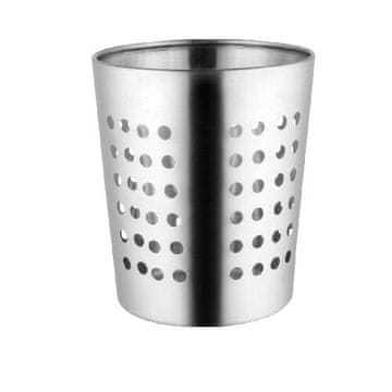 STREFA Stojalo za jedilni pribor premer 11,5(9,5)cm, višina 13 cm iz nerjavečega jekla