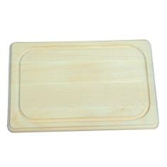 Dipro Deska za rezanje mesa 45x30x1,9cm z žlebom lesena