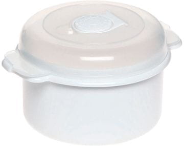 STREFA Okrogla posoda za mikrovalovno pečico 0,5 l, plastika, mešanica barv