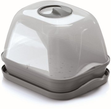 Prosperplast Lonček s pokrovom 25,7x19,6x18,5cm RESPANA plastika siva