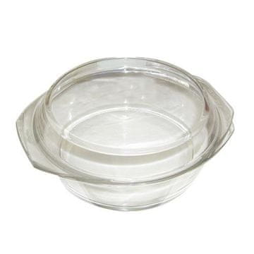 Simax Okrogla posoda za peko 1,5l d.18cm v.10cm 6106/6116 steklo s pokrovom