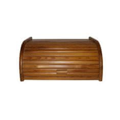 STREFA Škatla za kruh 39x28x18cm lesena svetlo oreh