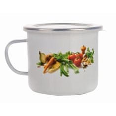 STREFA Emajliran vrč premera 12cm 0,9l ZELENA