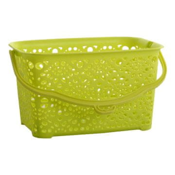 STREFA Plastična košara za žebljičke MONAKO limona 23,5x15,5x13cm