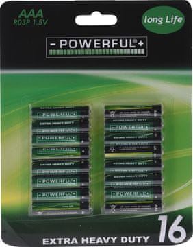 Izjemno težke baterije AAA (16 kosov)
