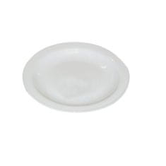 STREFA Krožnik plitek 23 cm, bela plastika