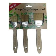STREFA Ploski čopič ECO RECYCLING 3-delni komplet (30,40,50 mm)