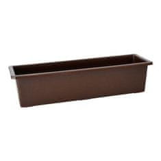 eoshop Samozalivalni balkonski lonec SALVIA 50 cm, rjav, 10,2 l