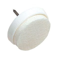 ELIPLAST Talna zaščita iz filca z žeblji za pohištvo 30 mm BELA (8 kosov) blister