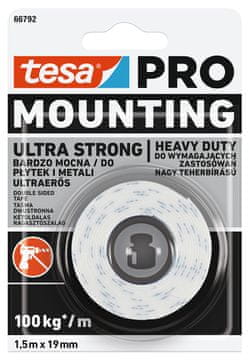 Tesa TESA Ultra Strong 19mmx1,5m montažni trak