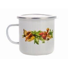 STREFA Emajliran vrč premera 11cm 0,7l ZELENI