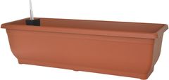 eoshop Samozalivalni balkonski korito AQUA GLORIA 80 cm, terakota, brez podstavka