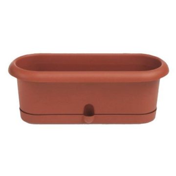 Stefanplast Skrinja za zelišča Pierina 30x10,5 cm, s skledo, opečnato rdeča