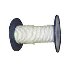PA vrvica brez jedra 4 mm bela pletena (200 m)
