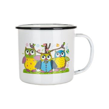 STREFA Emajliran vrč premera 8 cm SOVY