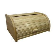 Škatla za kruh 39x28x18cm lesena hrastova lakirana