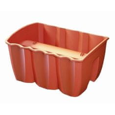 Prosperplast Balkonska škatla Crown 39x28x20cm, 12l, opečnato rdeča (R624)