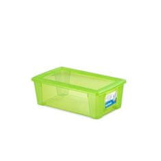 Stefanplast Plastična škatla za shranjevanje s pokrovom, zelena SCATOLA 5L, 32,5x19x11cm