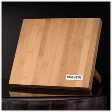 Porkert Magnetni blok za nože 24x21x12cm bambus