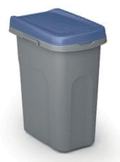 Stefanplast Koš za ločene odpadke HOME ECO SYSTEM, plastičen, 15 l, sivo-modre barve