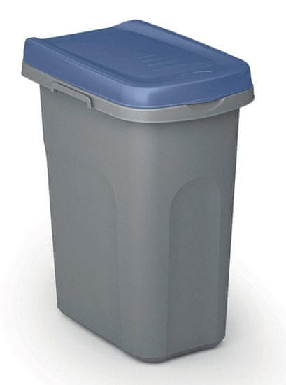 Stefanplast Koš za ločene odpadke HOME ECO SYSTEM, plastičen, 40 l, sivo-modre barve