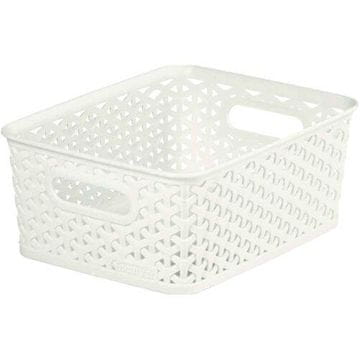 Curver RATTAN plastična košara smetana 25x20x10cm (S), "Y"