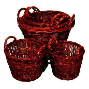 STREFA Košara za travo premera 60 cm iz neolupljenega protja