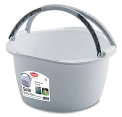 STREFA Plastični umivalnik SOLE 40 cm (16 l) z ročaji mešanica barv