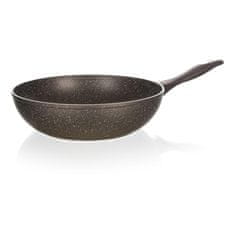 Ponev WOK 28x7,8cm/3mm nelepljiva PREMIUM temno rjava